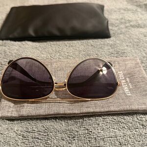 KENNETH COLE WOMENS SUNGLASSES GOLD  AVIATOR, NWT